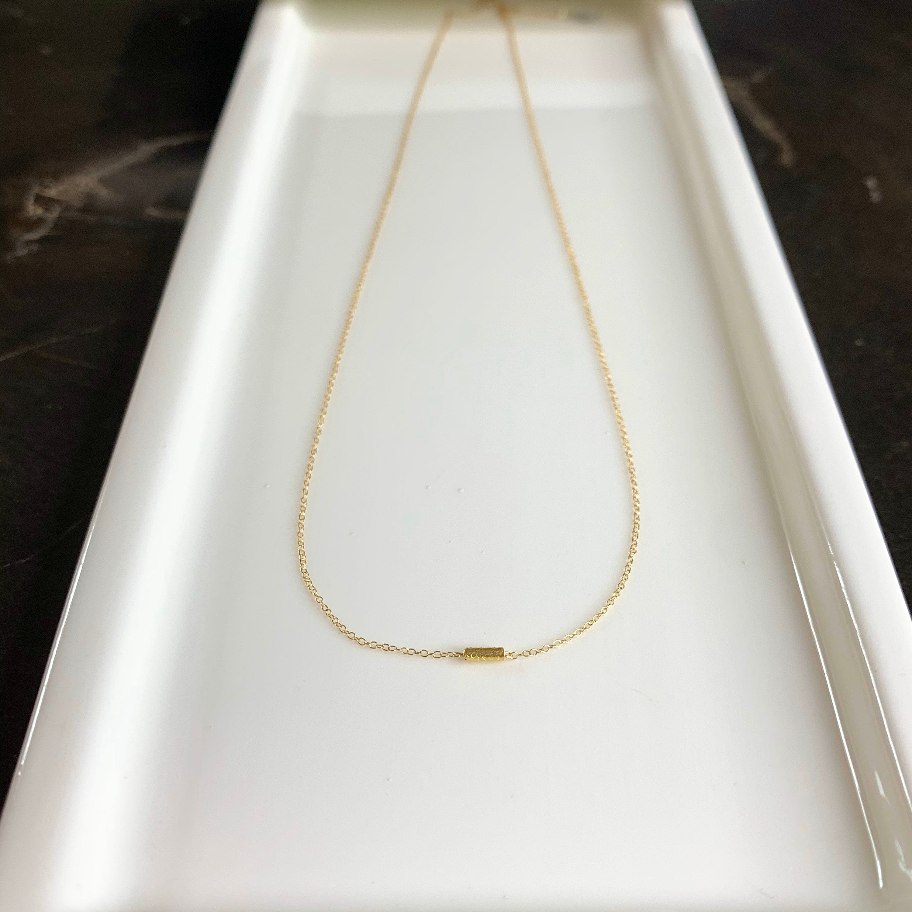 14k Gold Chain Necklace w/ 18k Gold Pendant