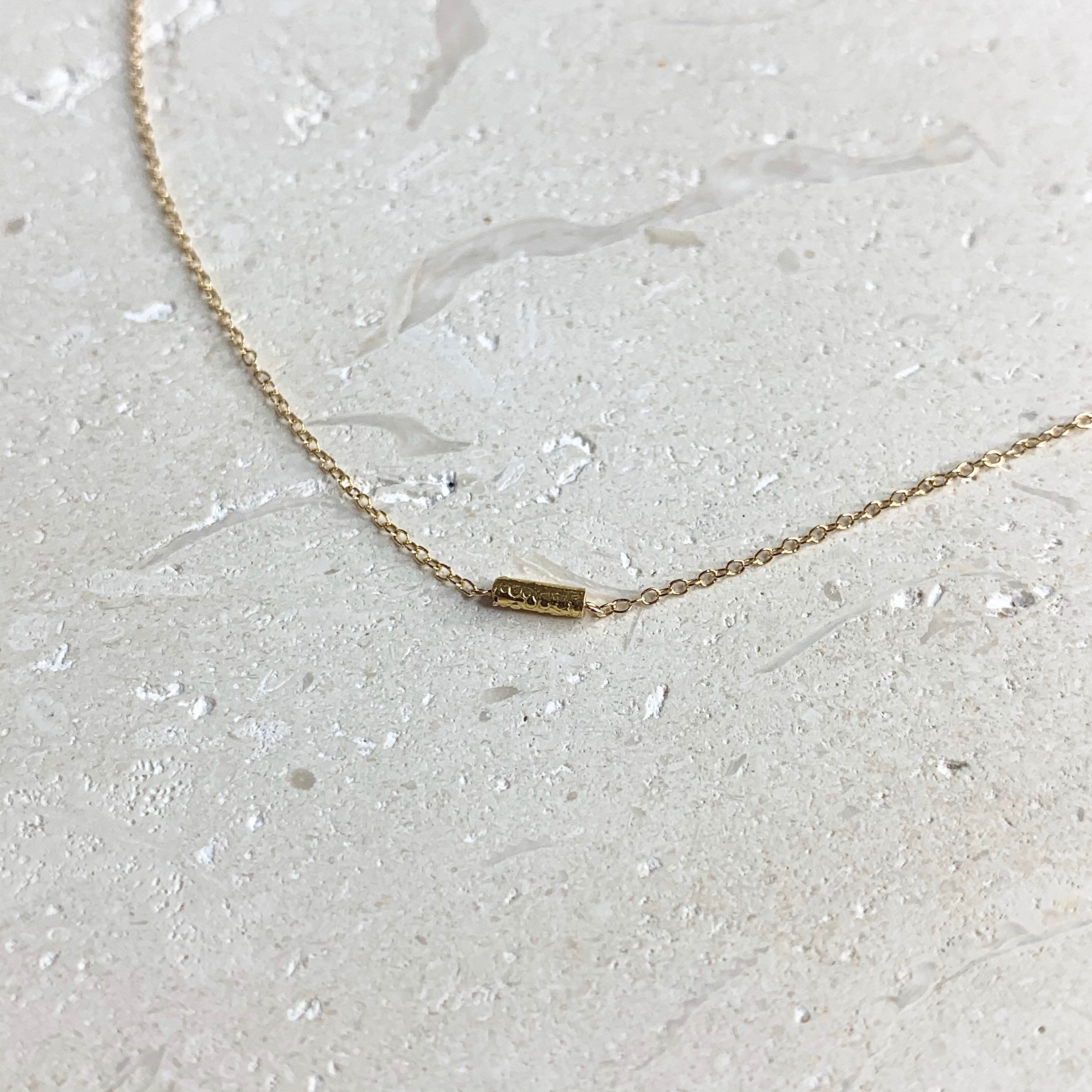 14k Gold Chain Necklace w/ 18k Gold Pendant
