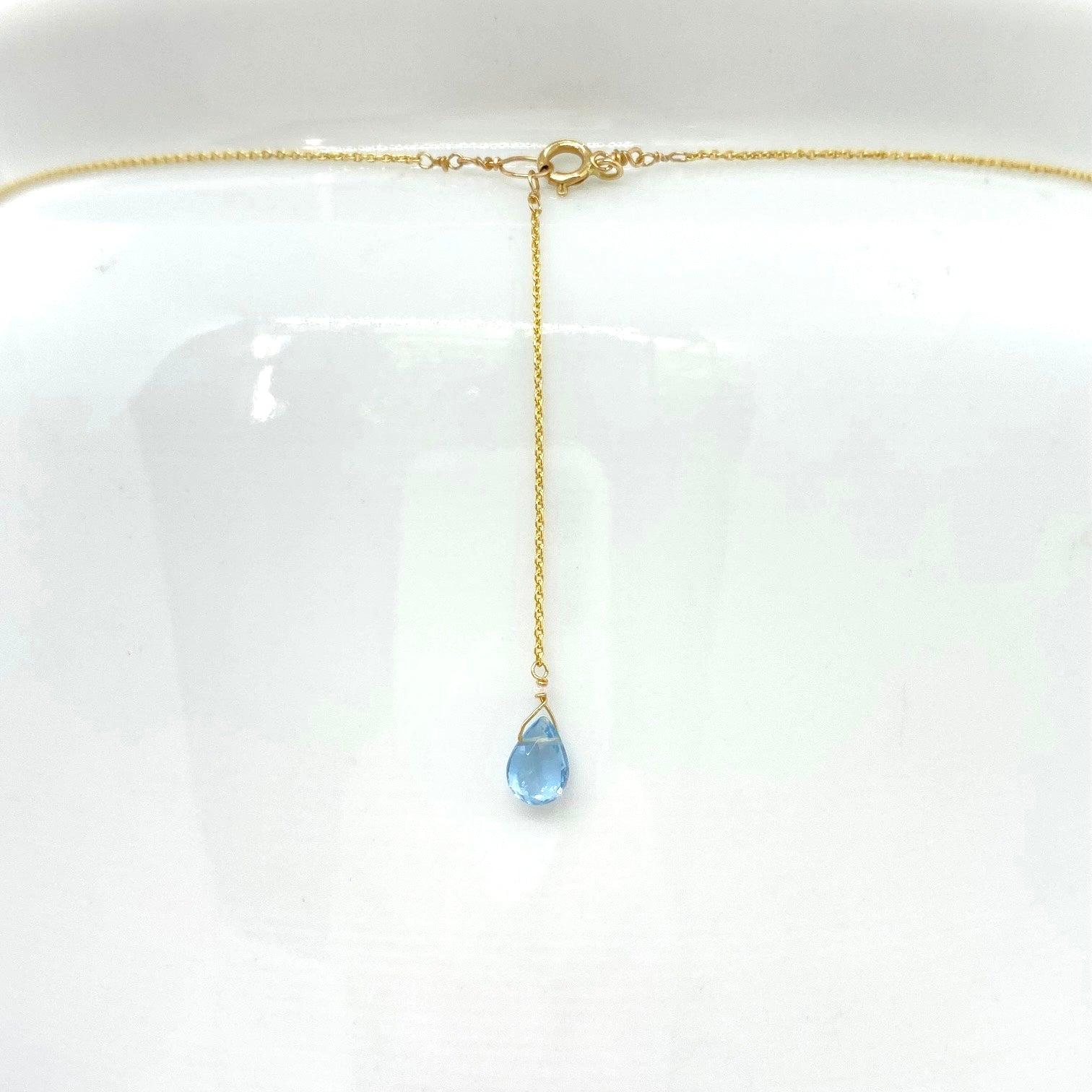 14k Gold Chain Necklace w/ Pre-Columbian Jade Pendant, 18k Gold Nugget & 18k Gold Loop