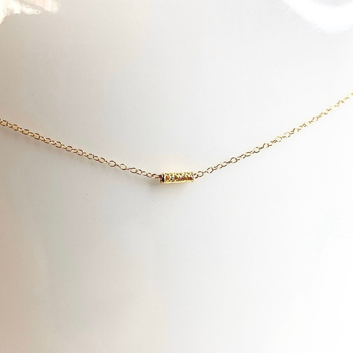 14k Gold Chain Necklace w/ 18k Gold Pendant