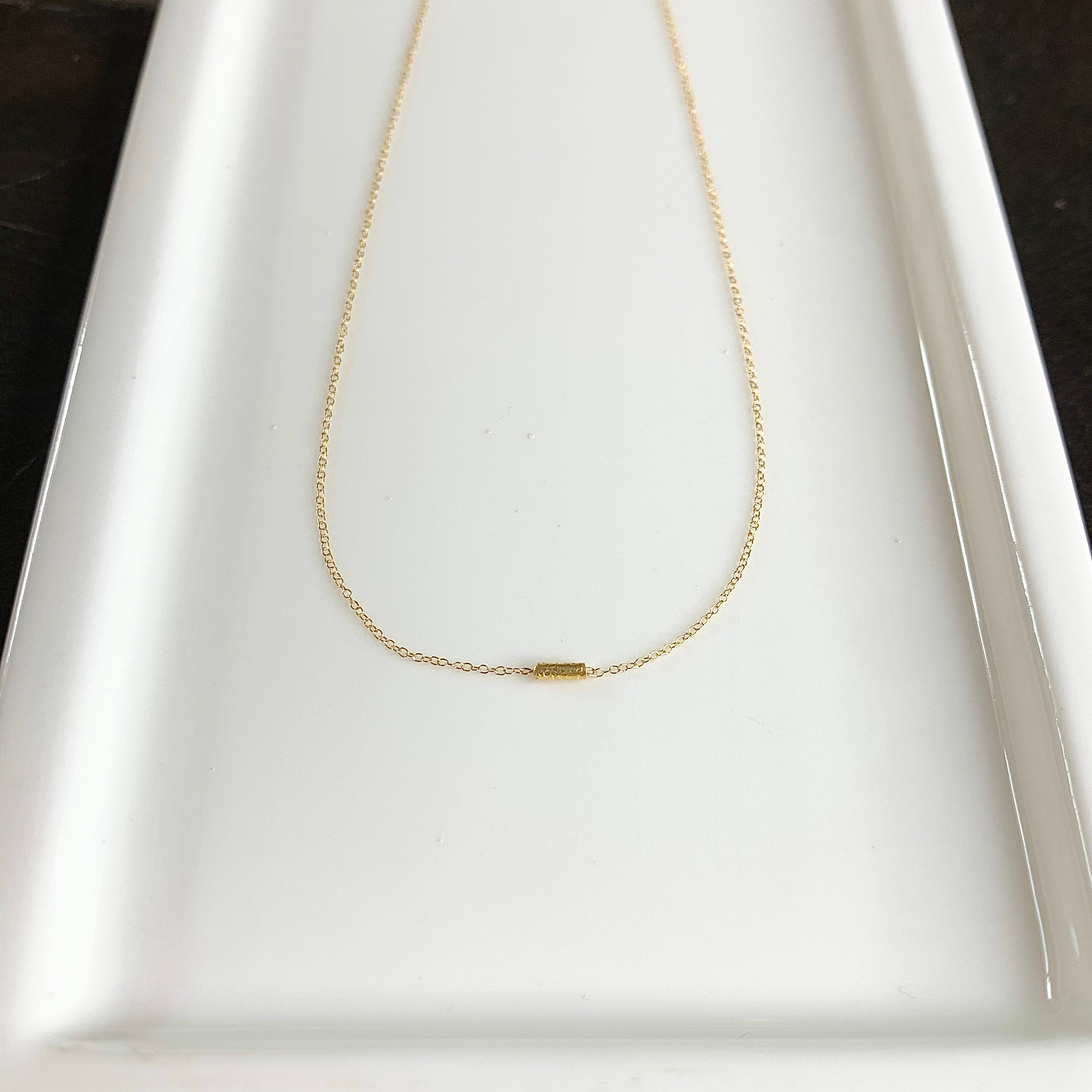 14k Gold Chain Necklace w/ 18k Gold Pendant