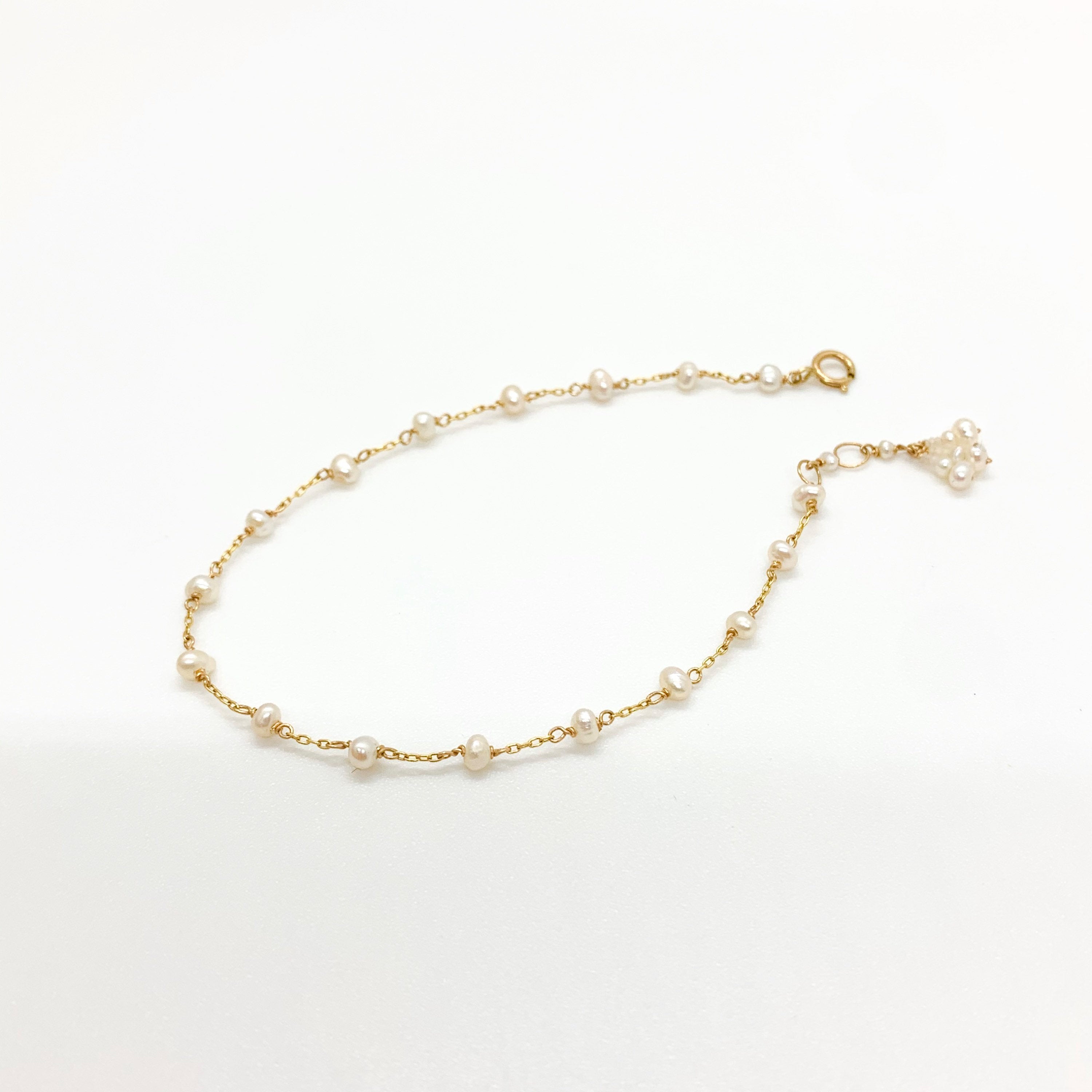 14k Gold Bracelet w/ Freshwater Pearls