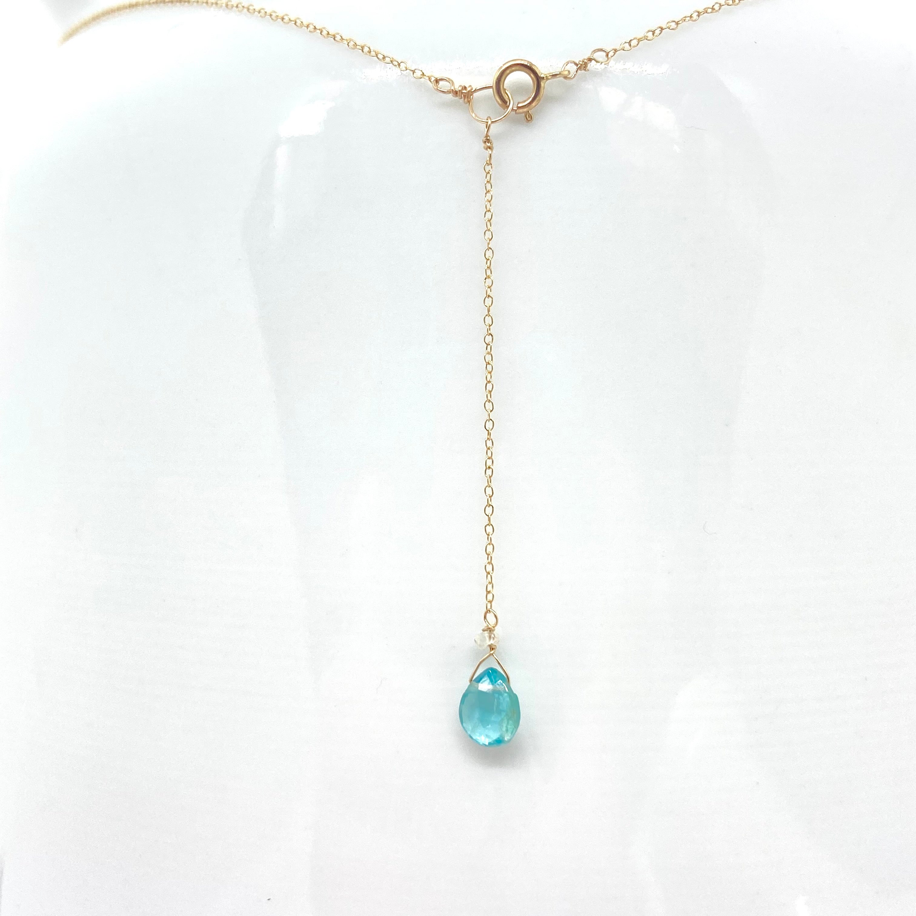14k Gold Chain Necklace w/ Opal & 18k Gold Nugget