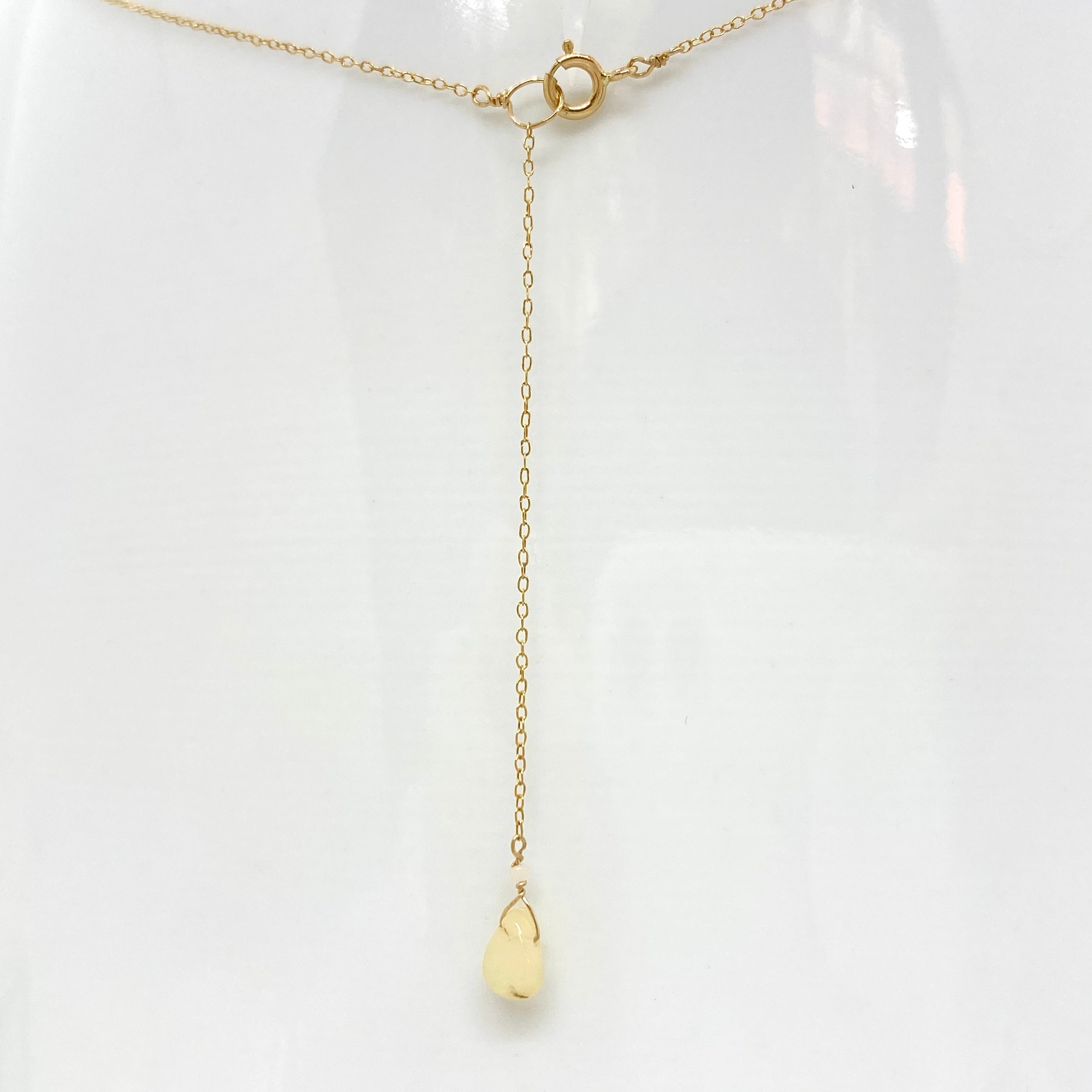 14k Gold Chain Necklace w/ 18k Gold Heart Pendant