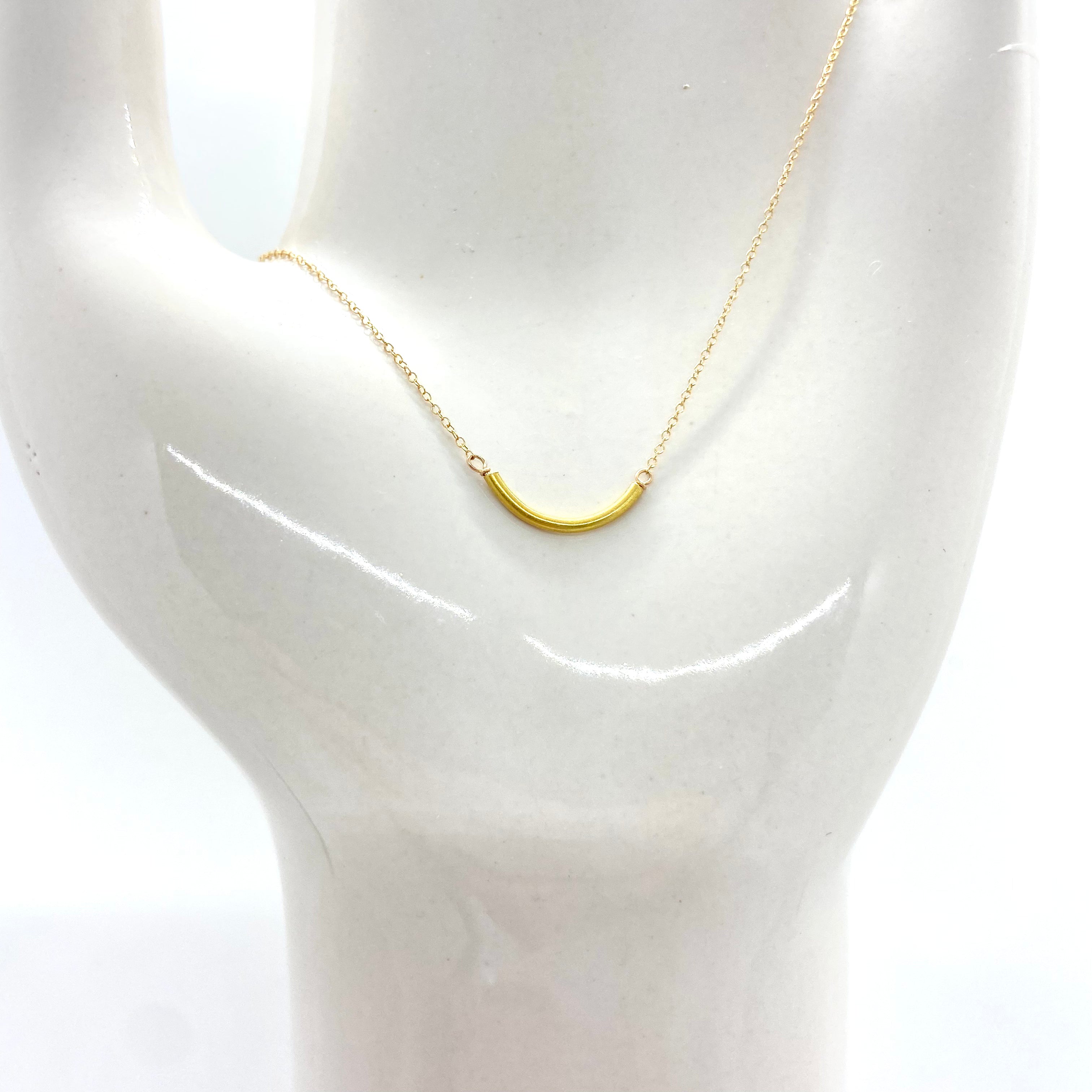 14k Gold Chain Necklace  w/ 18k Gold Pendant