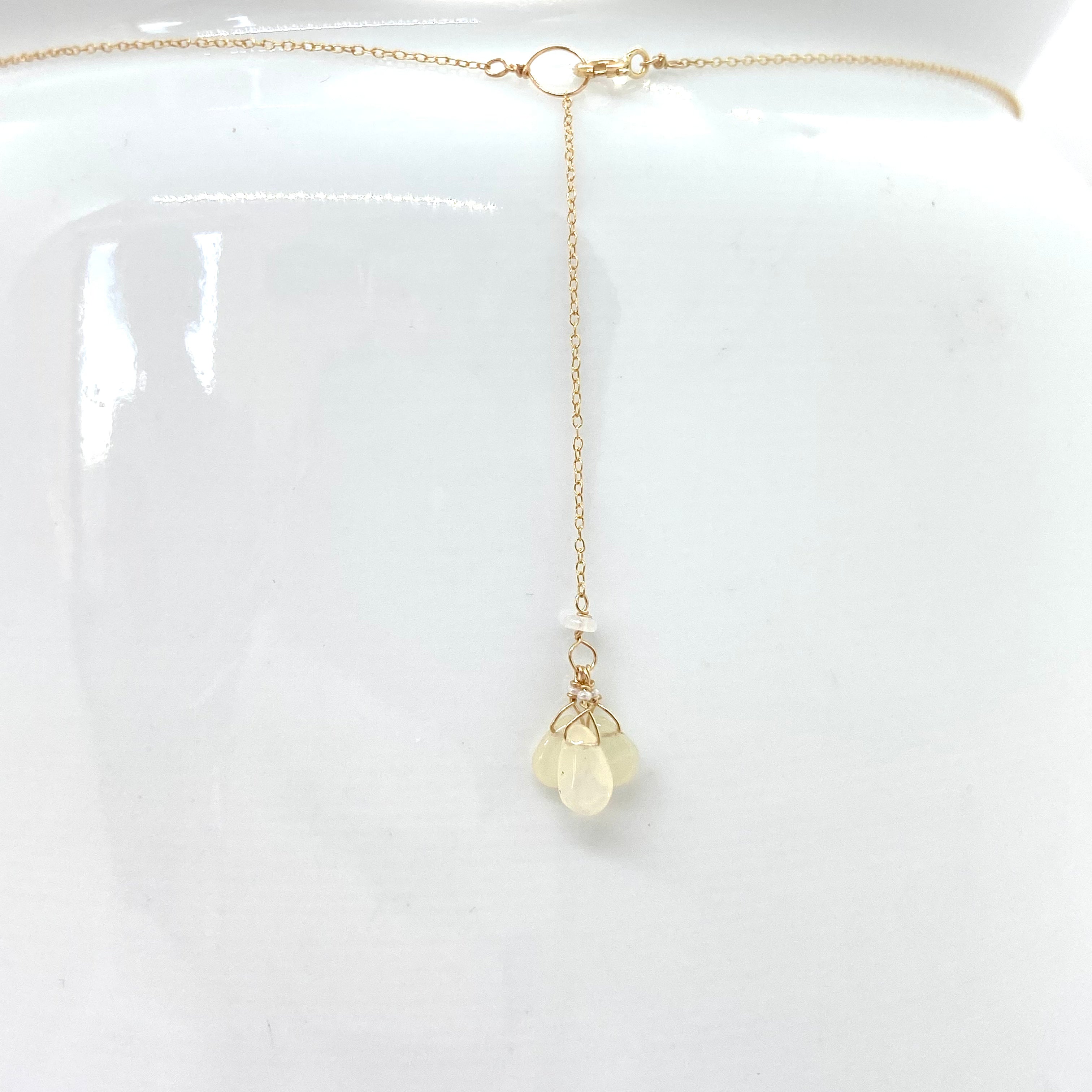 14k Gold Chain Necklace w/ 18k Gold Heart Pendant