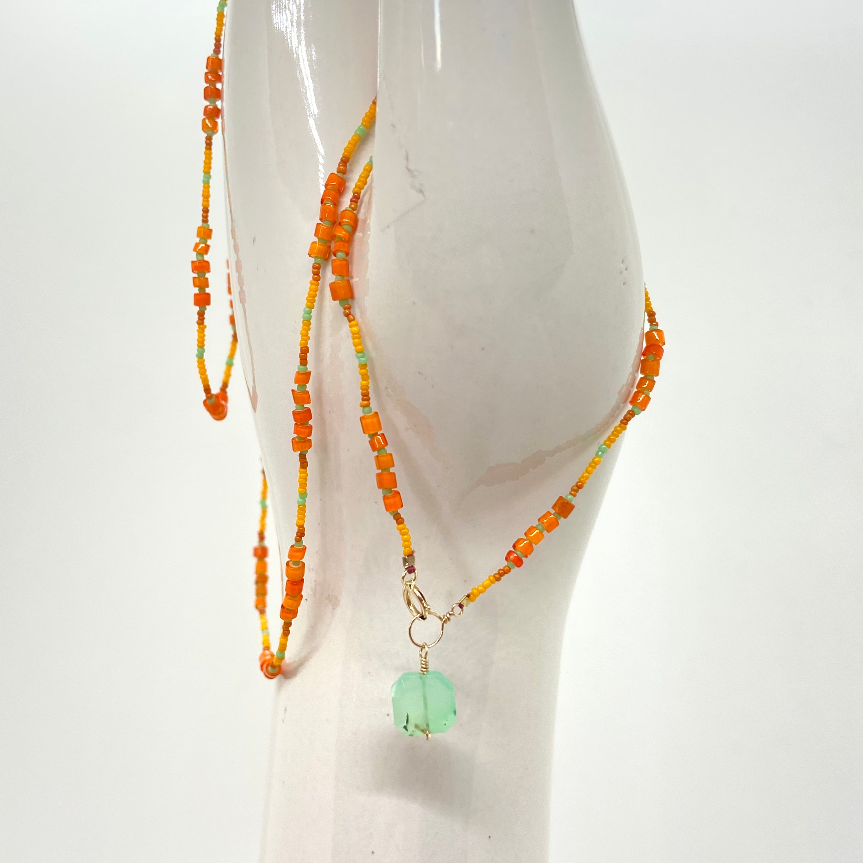 String Beaded Bracelet w/ Antique Italian Beads